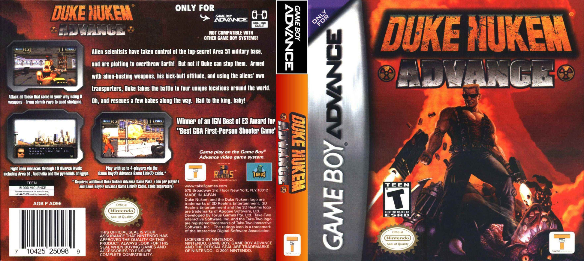 Duke Nukem Advance Cover Art - WOI Solutions