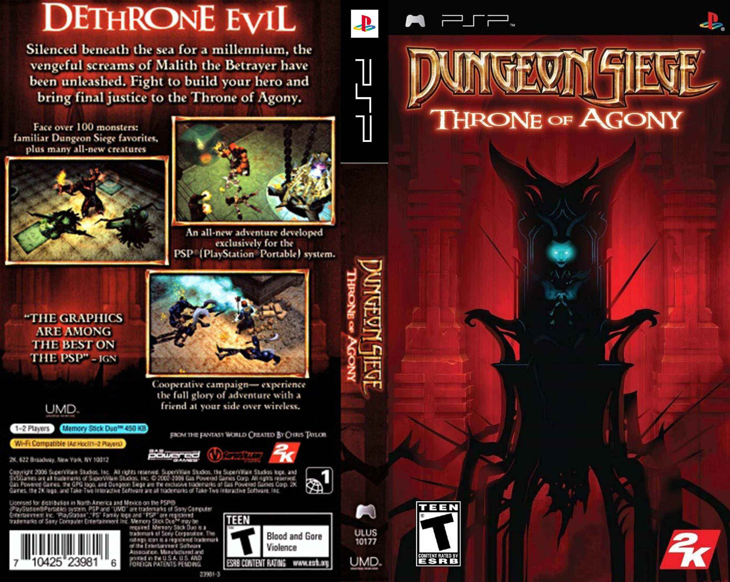 Dungeon Siege Throne of Agony Cover Art - WOI Solutions