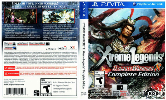 Dynasty Warriors 8 Xtreme Legends Complete Edition Cover Art - WOI Solutions