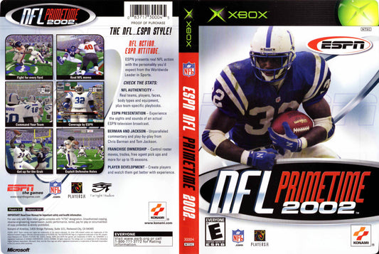 ESPN NFL PrimeTime 2002 Cover Art - WOI Solutions