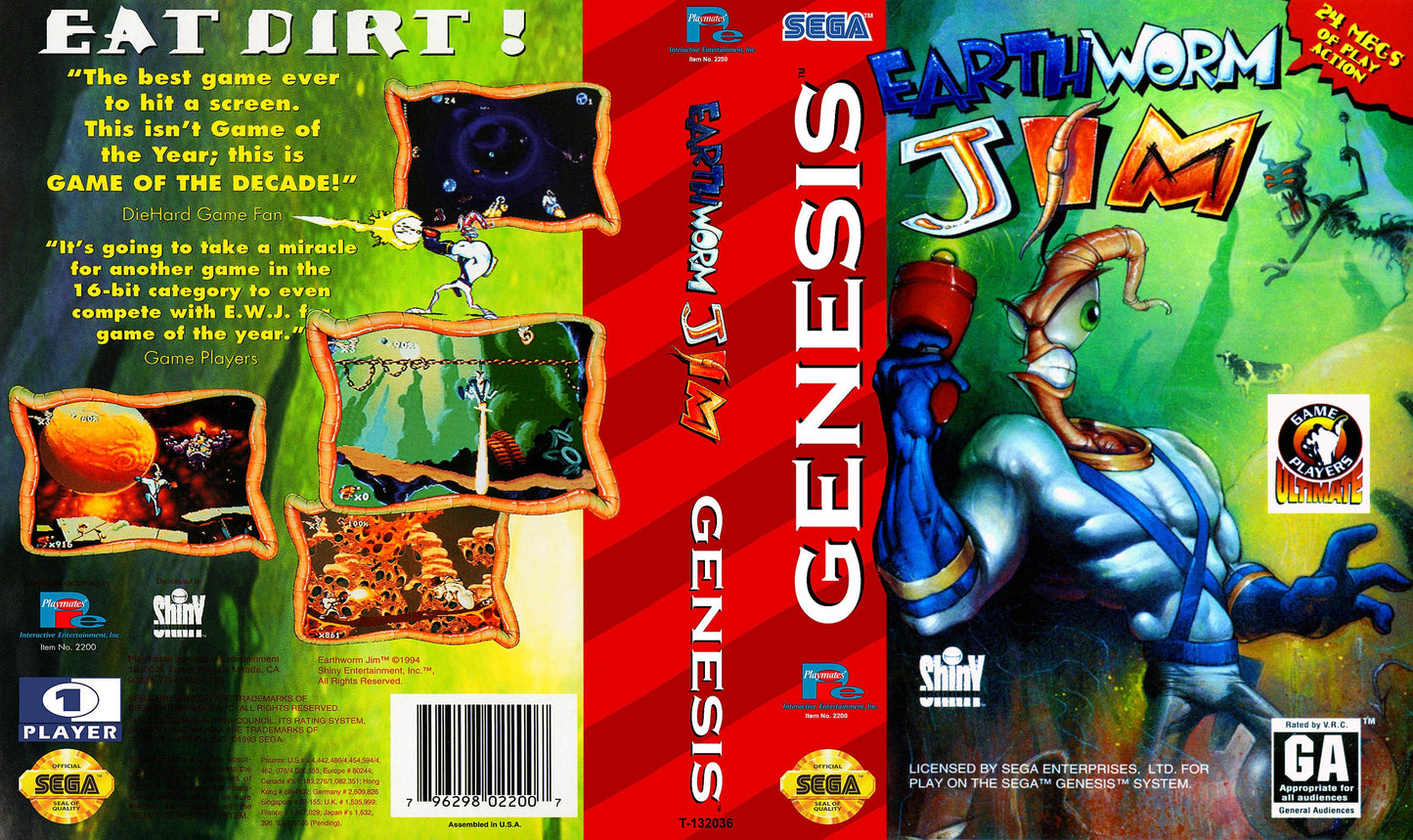 Earthworm Jim Cover Art - WOI Solutions