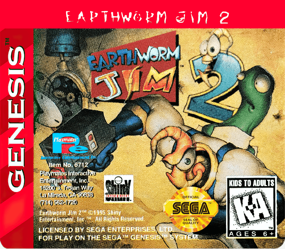 Earthworm Jim 2 Cover Art - WOI Solutions
