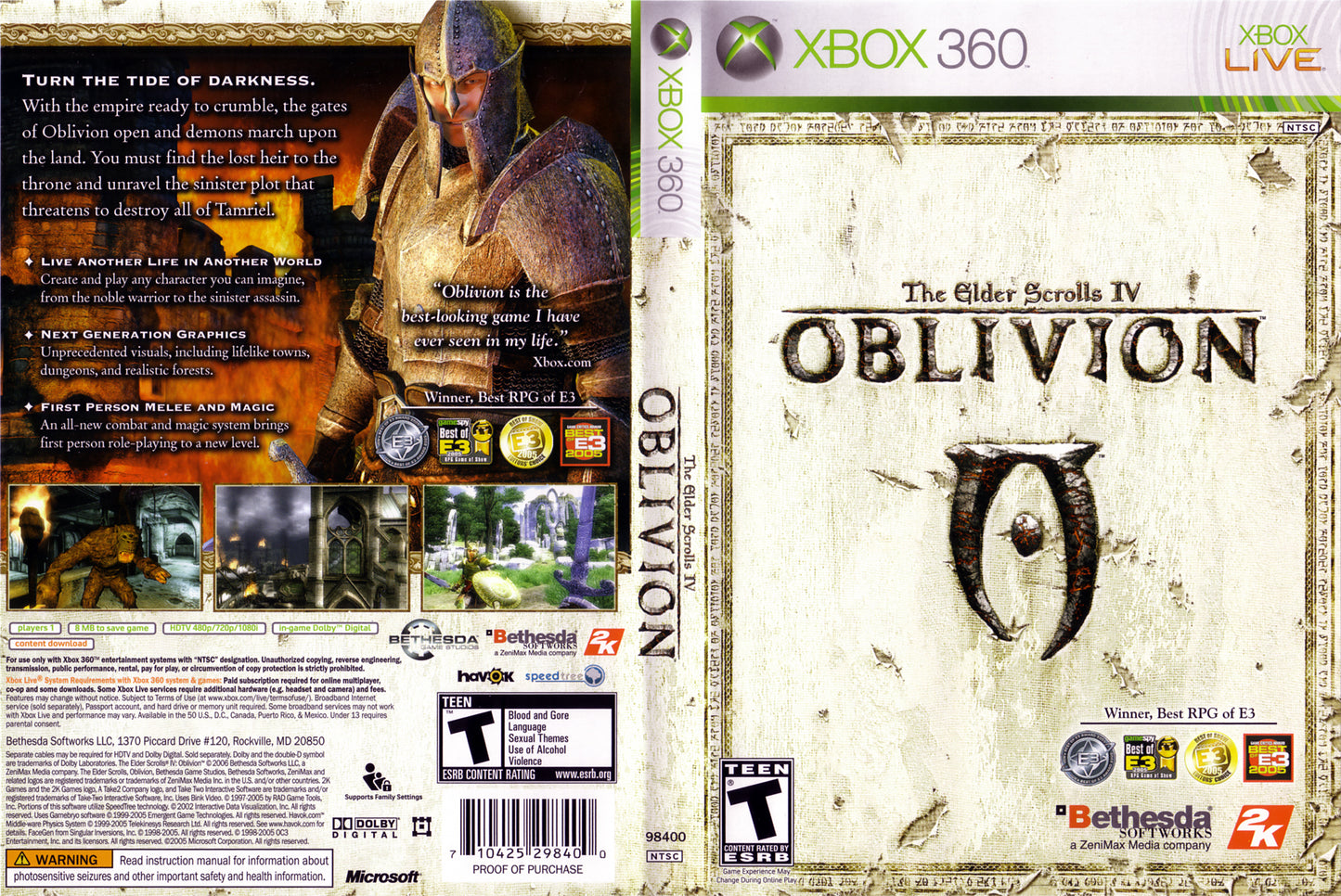 Elder Scrolls IV Oblivion, The