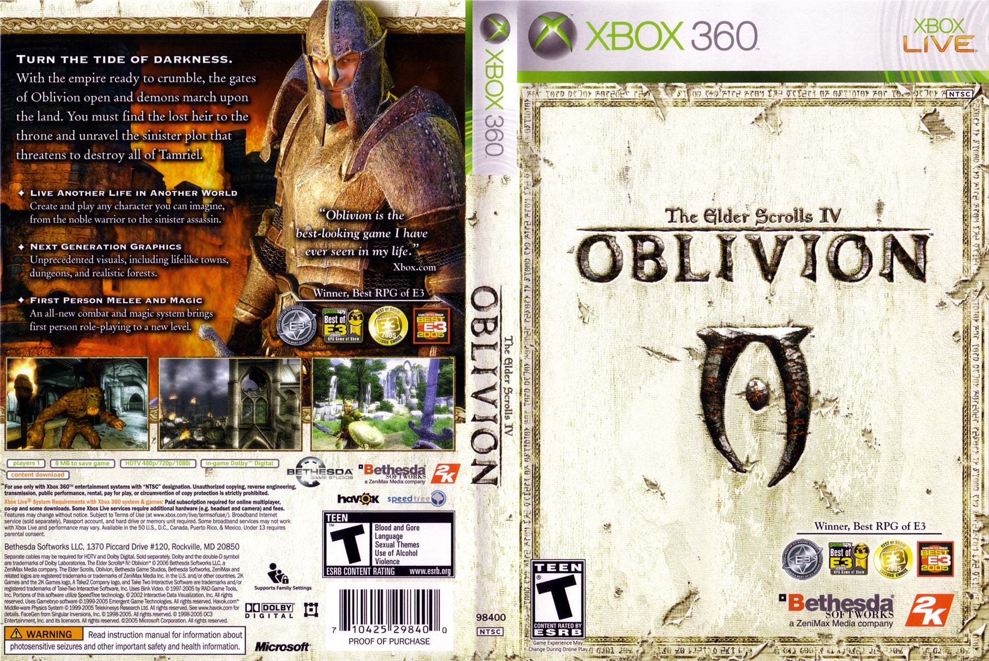 Elder Scrolls IV Oblivion, The