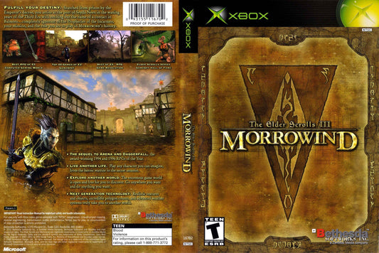 Elder Scrolls III, The Morrowind Cover Art - WOI Solutions
