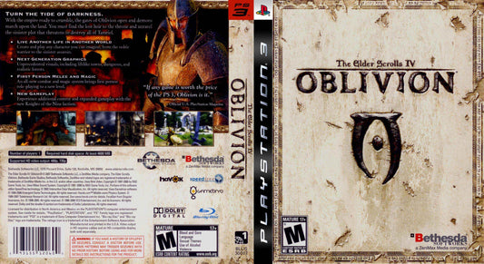 Elder Scrolls IV - Oblivion Cover Art - WOI Solutions