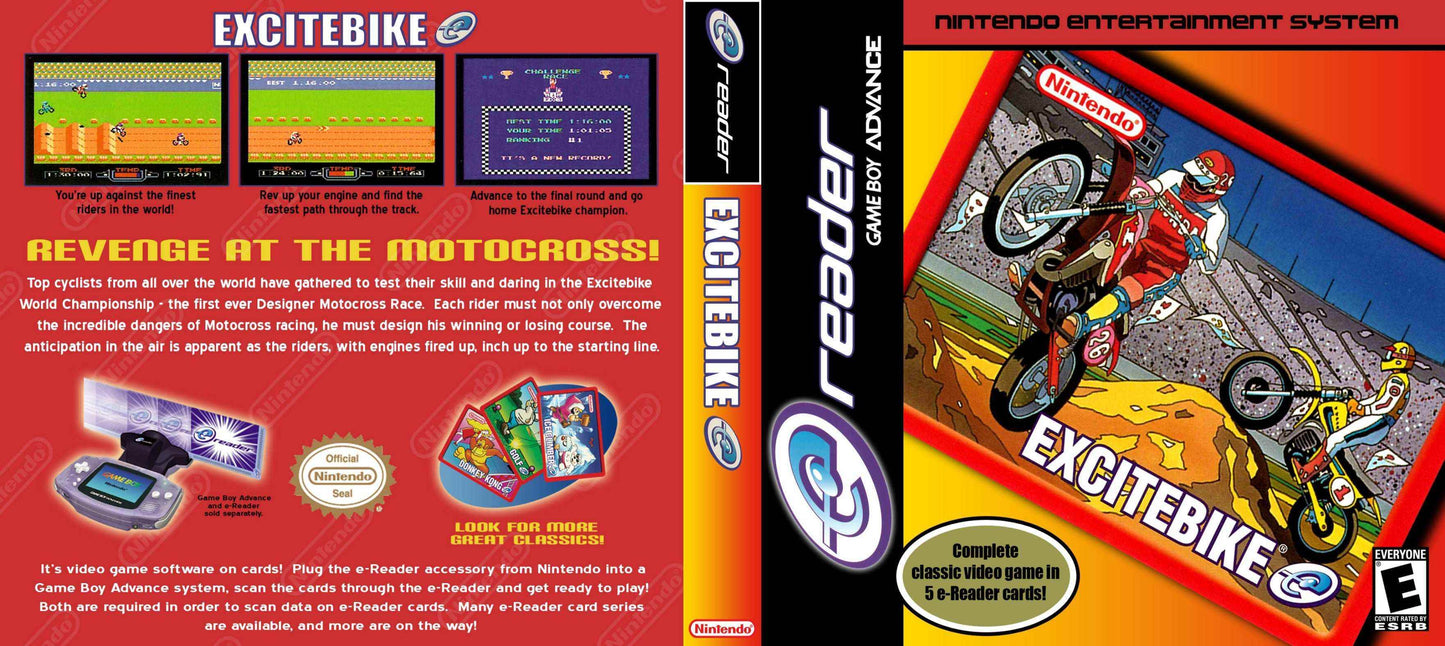 Excitebike E-Reader Cover Art - WOI Solutions