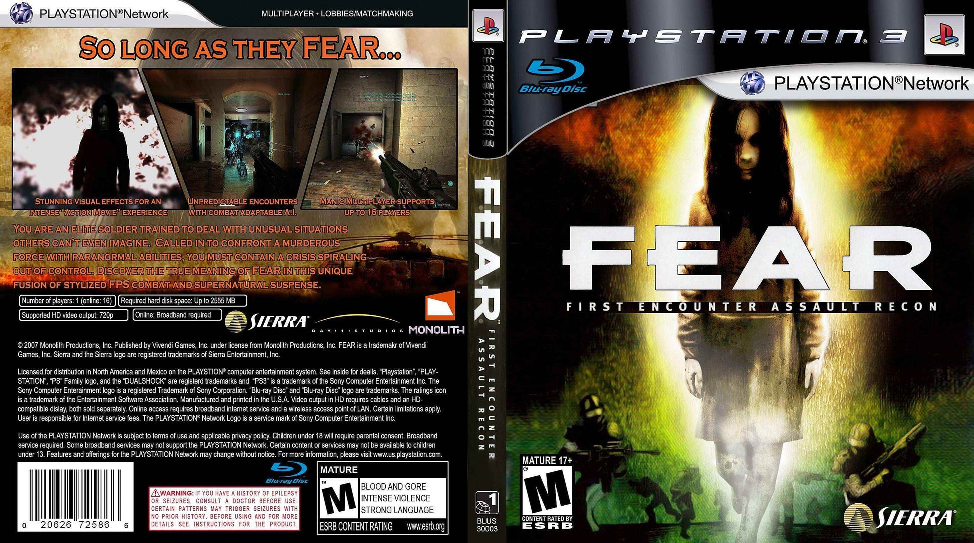 F.E.A.R. First Encounter Assault Recon Cover Art - WOI Solutions