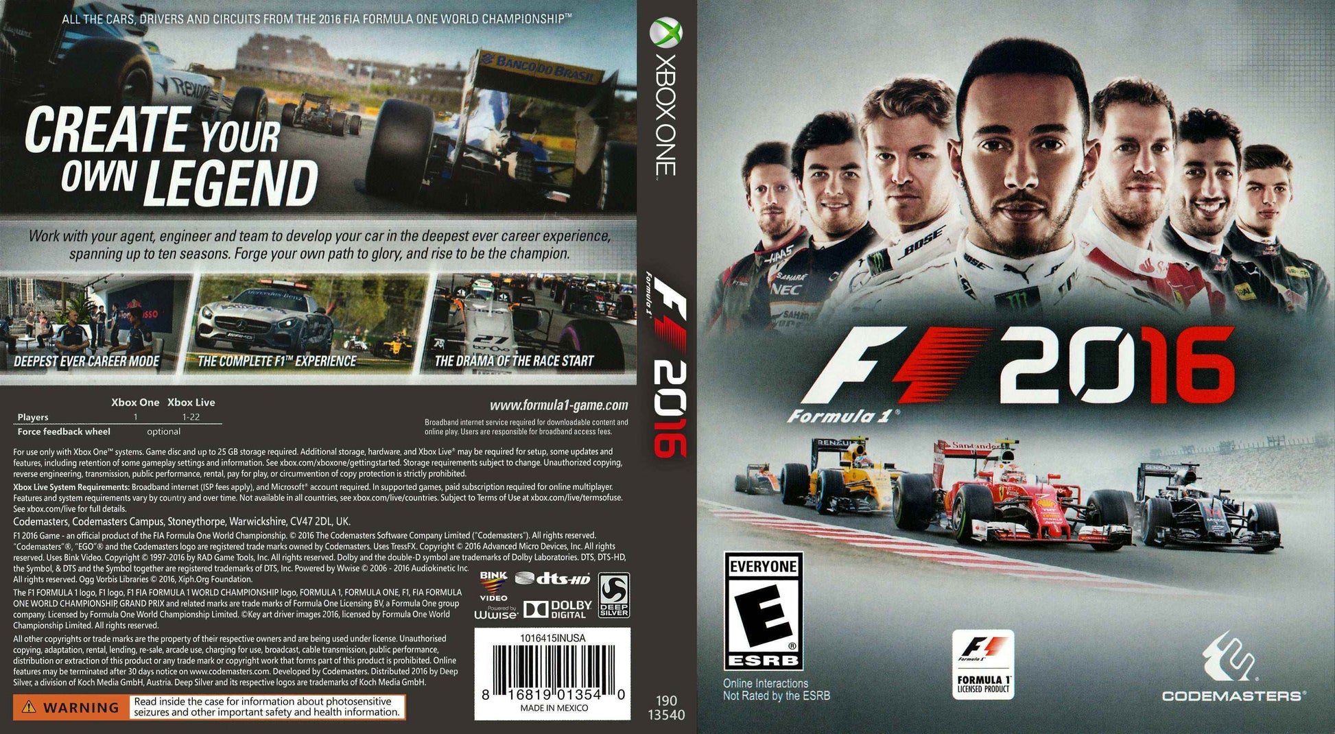F1 2016 Cover Art - WOI Solutions