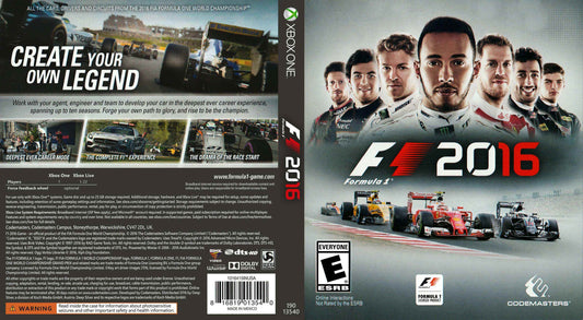 F1 2016 Cover Art - WOI Solutions