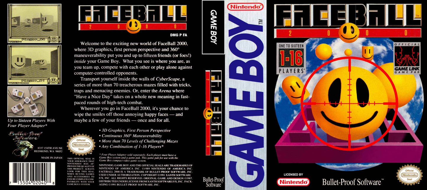 Faceball 2000 Cover Art - WOI Solutions