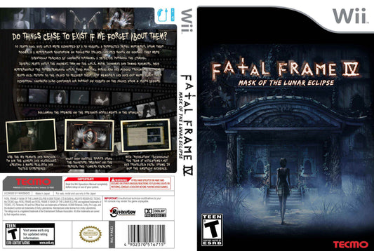 Fatal Frame 4 Mask of the Lunar Eclipse Cover Art - WOI Solutions