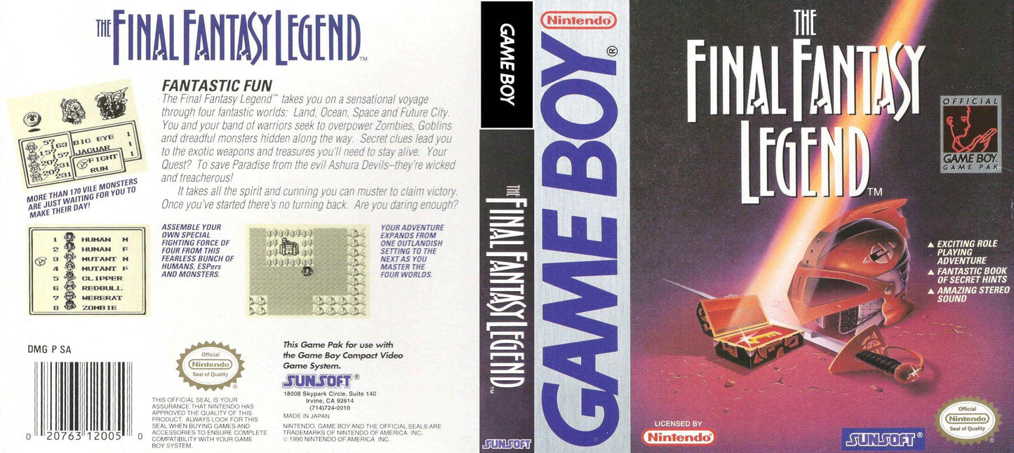 Final Fantasy Legend Cover Art - WOI Solutions