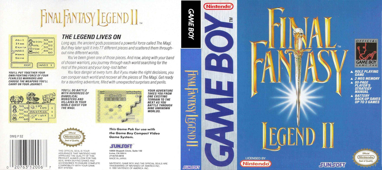 Final Fantasy Legend 2 Cover Art - WOI Solutions