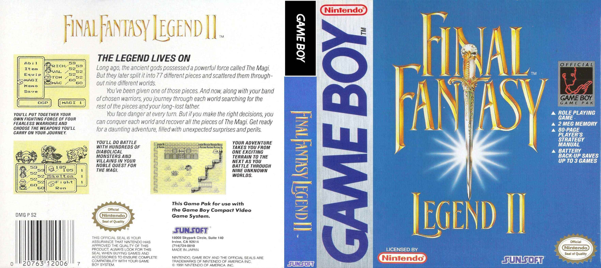Final Fantasy Legend 2 Cover Art - WOI Solutions