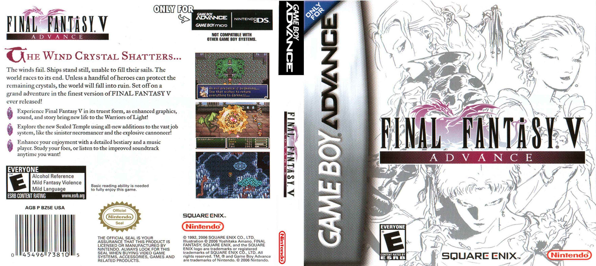 Final Fantasy V Advance Cover Art - WOI Solutions