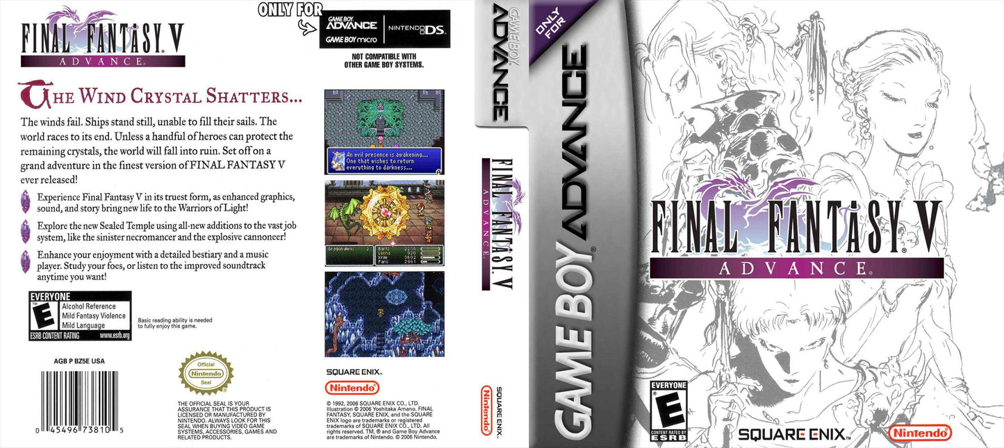 Final Fantasy V Advance Cover Art - WOI Solutions
