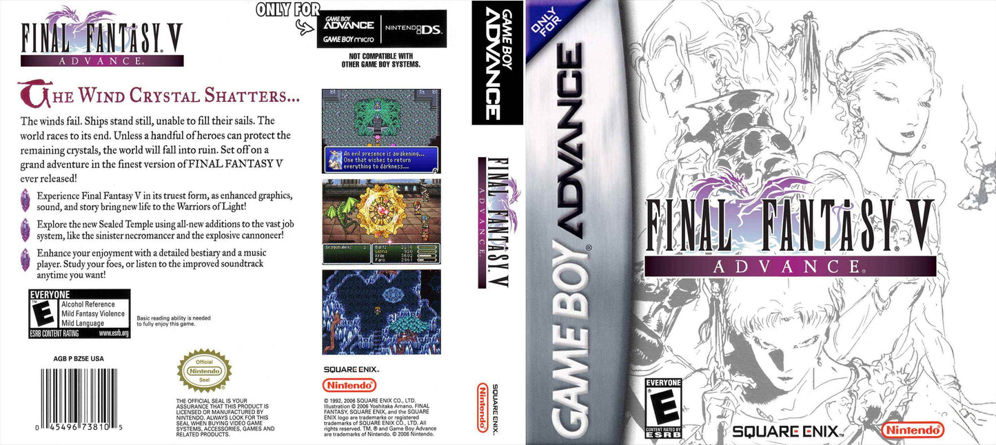 Final Fantasy V Advance Cover Art - WOI Solutions