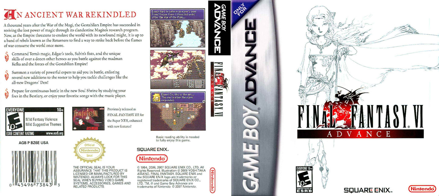 Final Fantasy VI Advance Cover Art - WOI Solutions