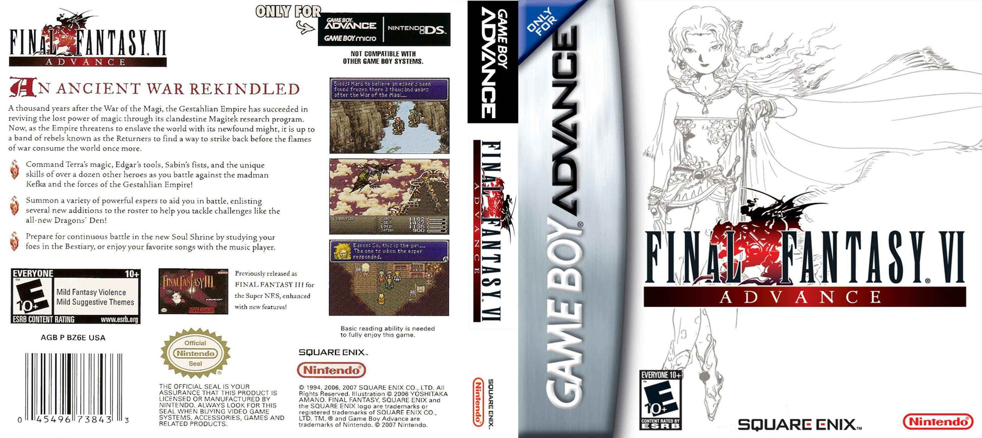 Final Fantasy VI Advance Cover Art - WOI Solutions