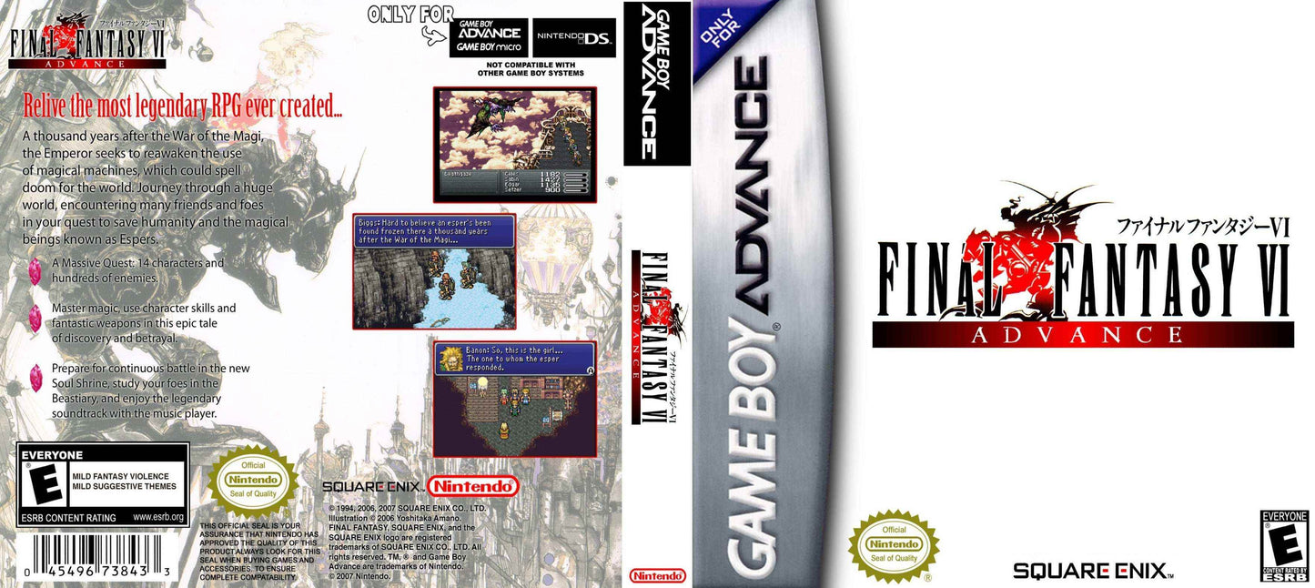 Final Fantasy VI Advance Cover Art - WOI Solutions