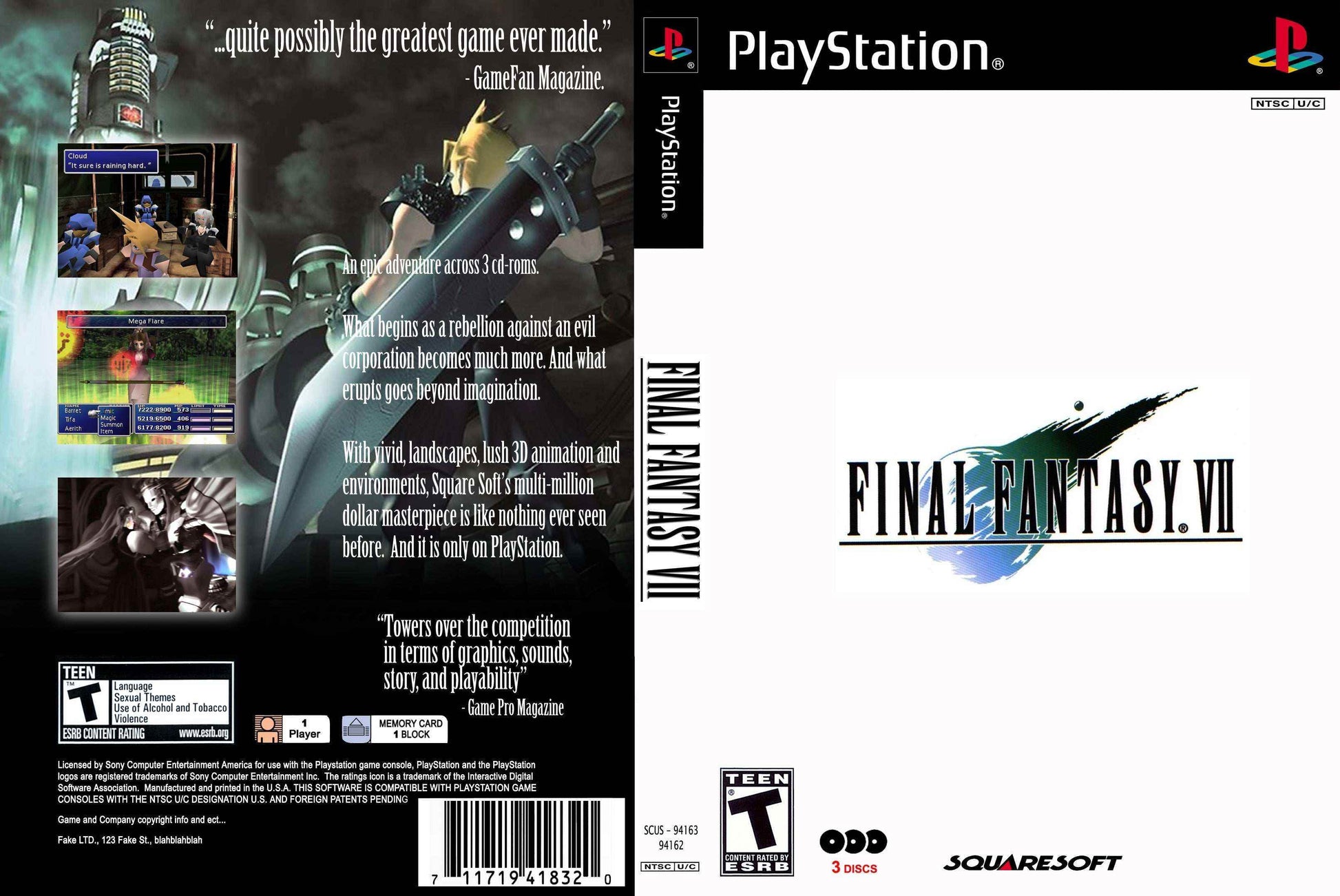 Final Fantasy VII Cover Art - WOI Solutions