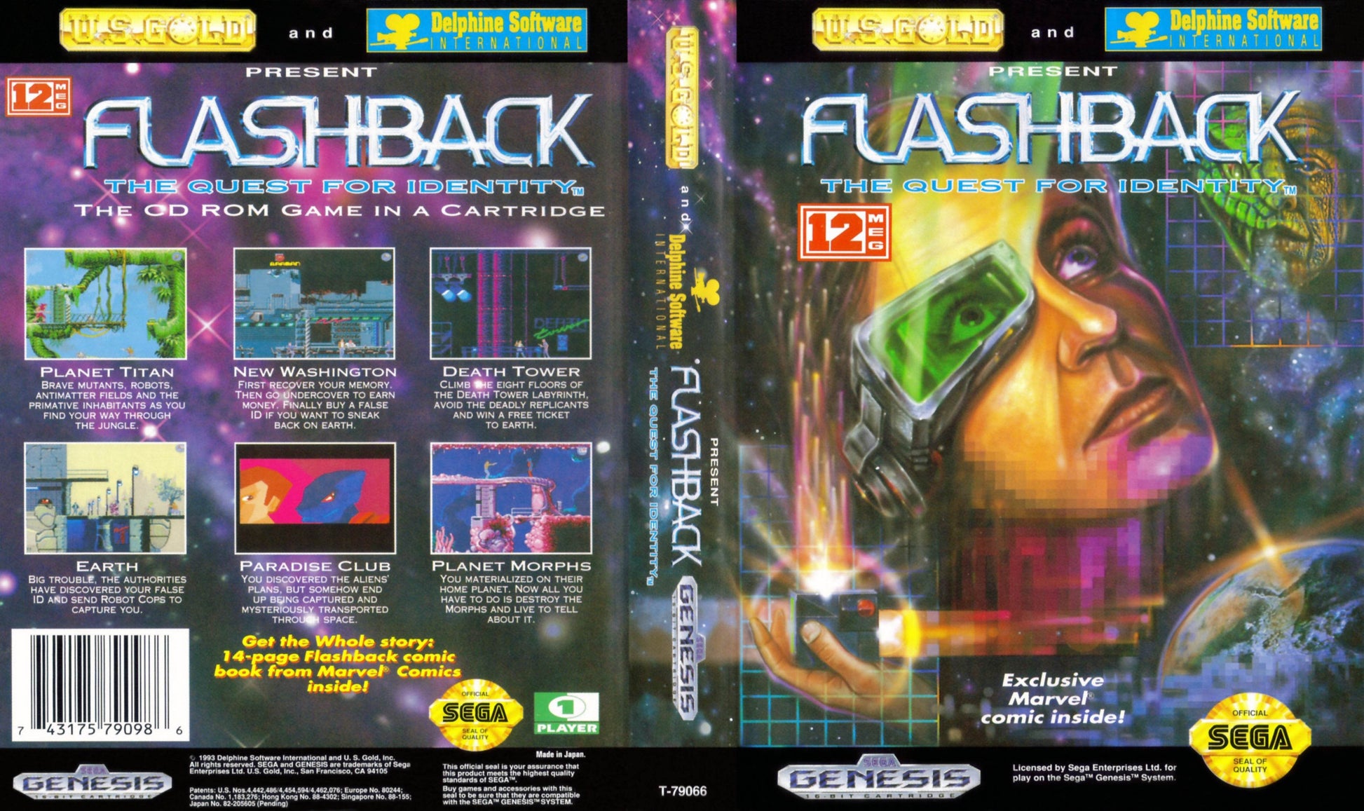 Flashback The Quest for Identity Cover Art - WOI Solutions