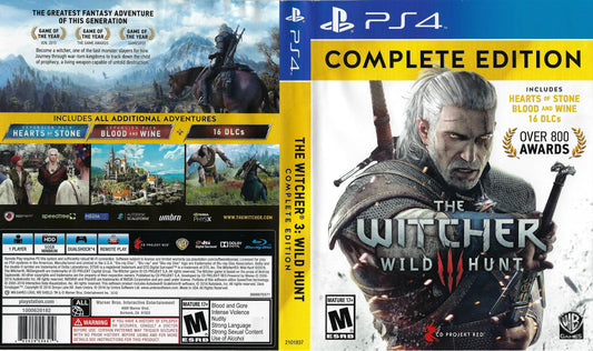 Witcher Wild Hunt 3 Complete Edition Cover Art - WOI Solutions