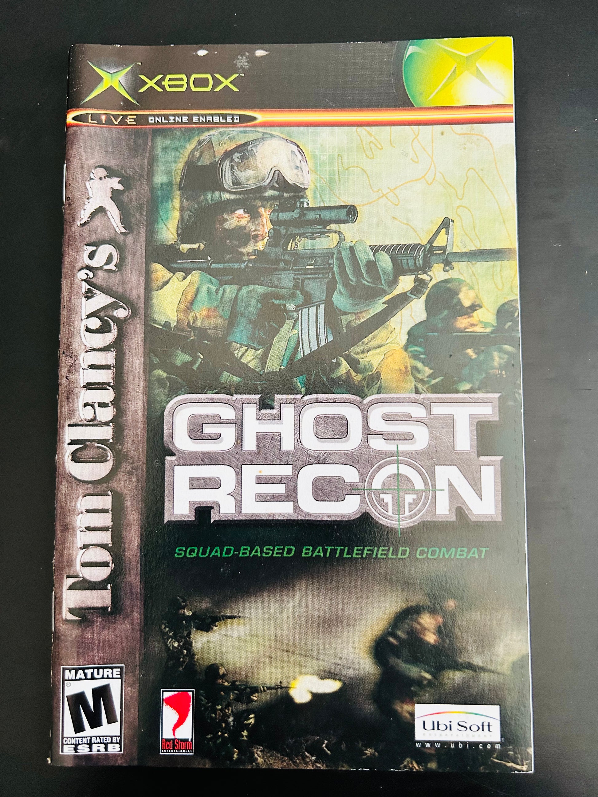 Ghost Recon for Xbox Manual Only Cover Art - WOI Solutions