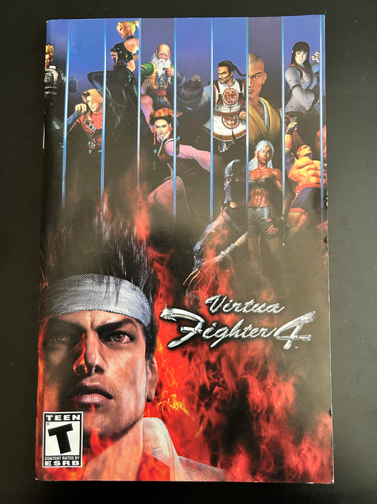 Virtua Fighter 4 for PS2 Manual Only Cover Art - WOI Solutions