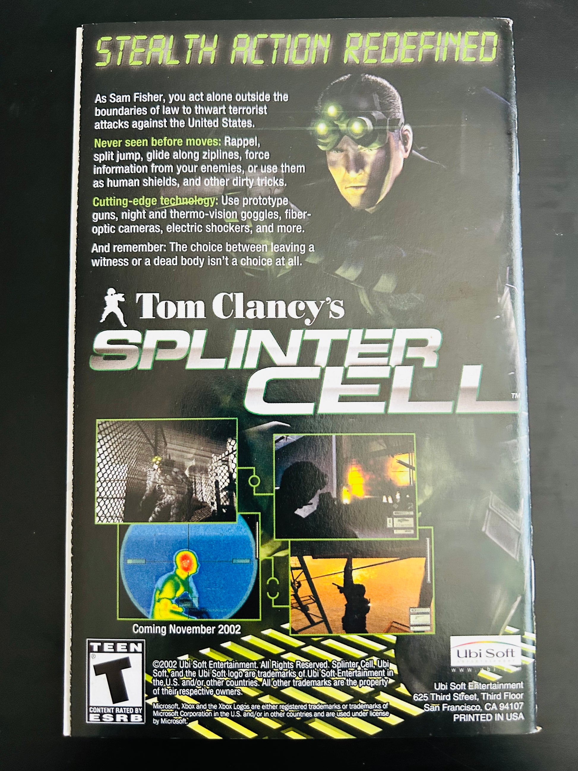 Ghost Recon for Xbox Manual Only Cover Art - WOI Solutions