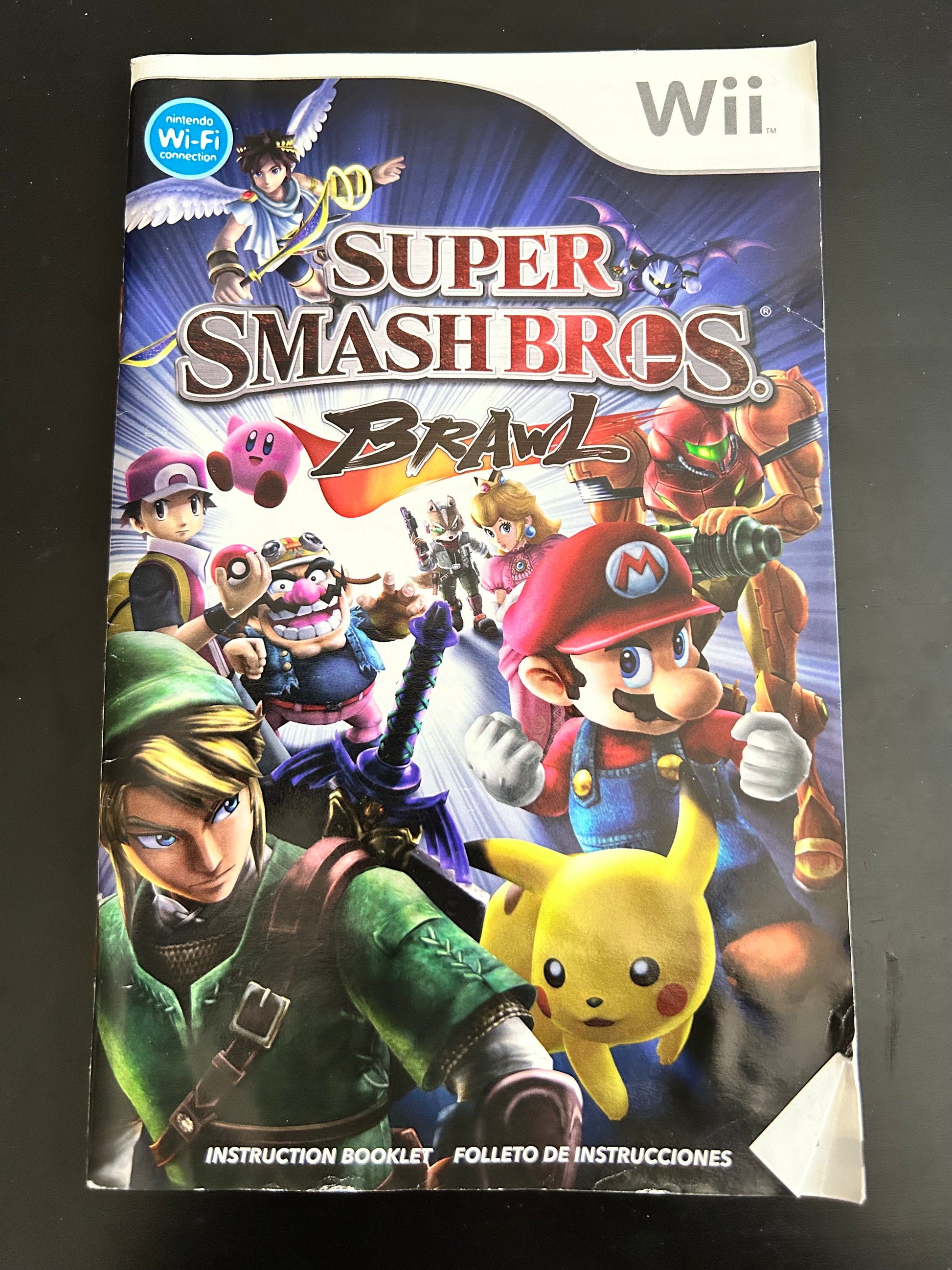 Super Smash Bros. Brawl for Nintendo Wii Manual Only Cover Art - WOI Solutions