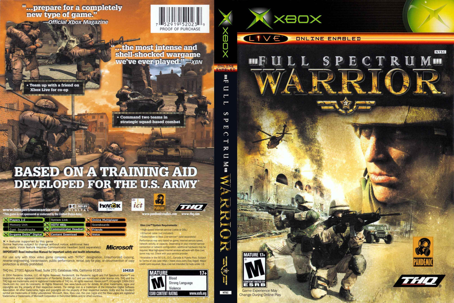 Full Spectrum Warrior Cover Art - WOI Solutions