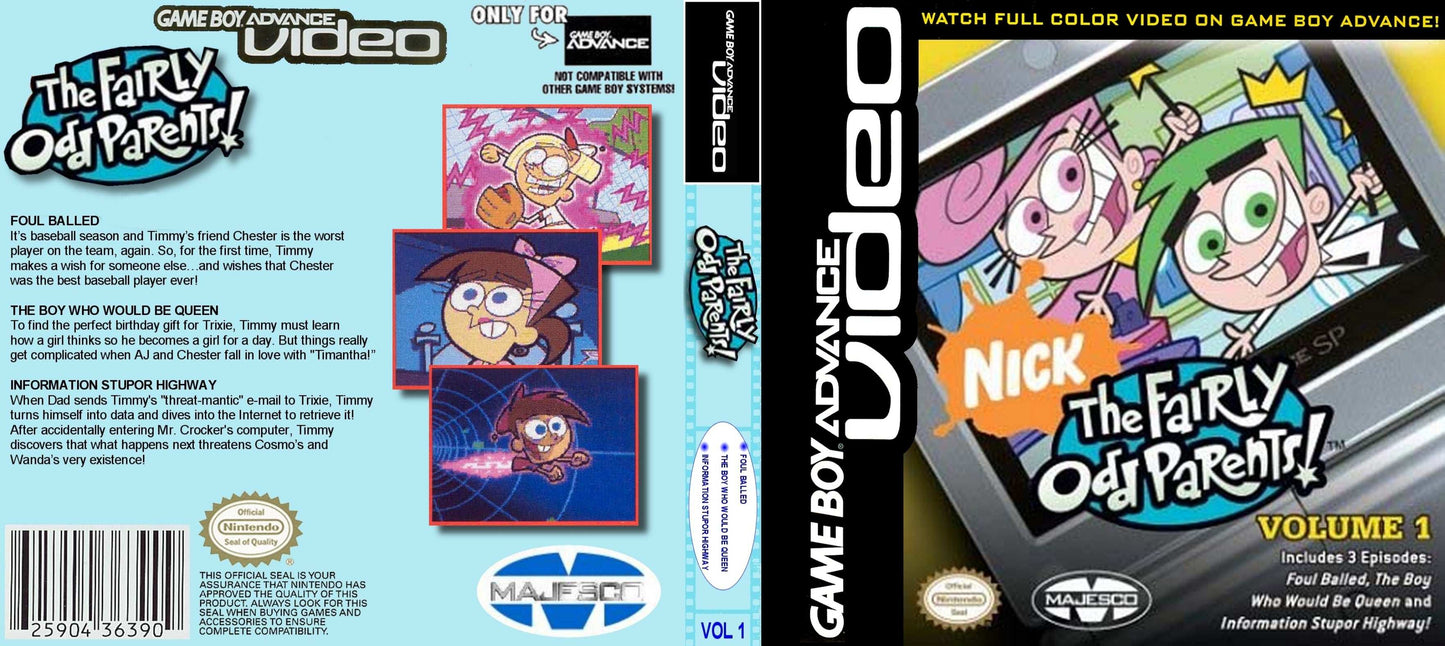 GBA Video Fairly Odd Parents Volume 1