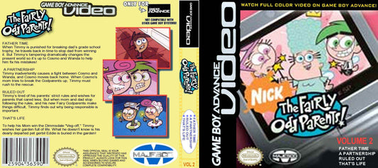 GBA Video Fairly Odd Parents Volume 2 Cover Art - WOI Solutions