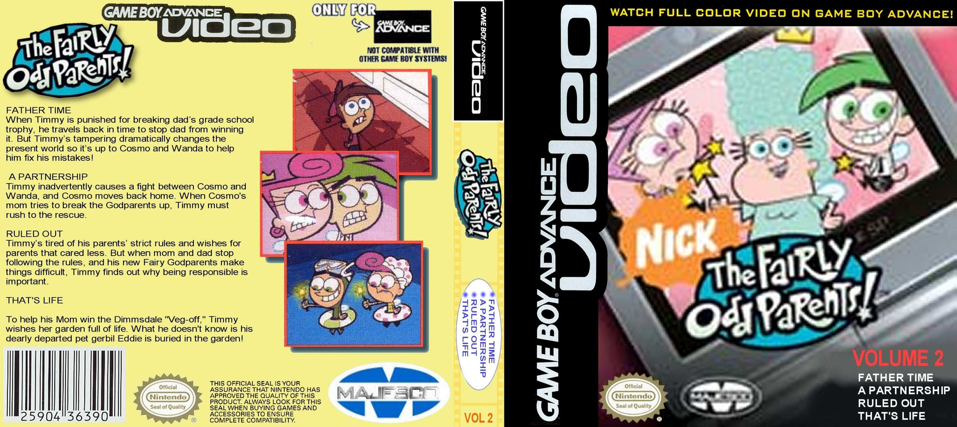 GBA Video Fairly Odd Parents Volume 2