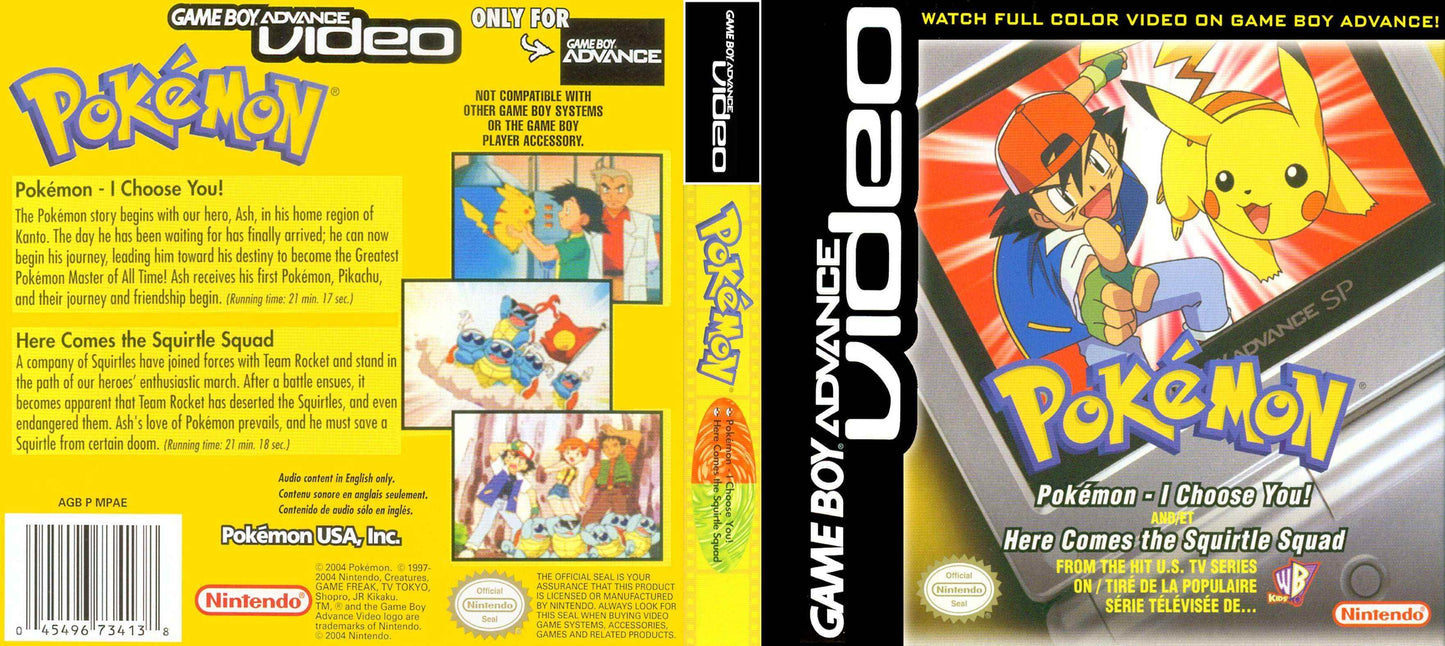 GBA Video Pokemon I Choose You Cover Art - WOI Solutions