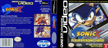 GBA Video Sonic X Volume 1 Cover Art - WOI Solutions