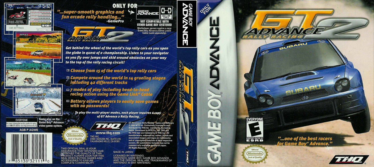 GT Advance 2 Rally Racing Cover Art - WOI Solutions