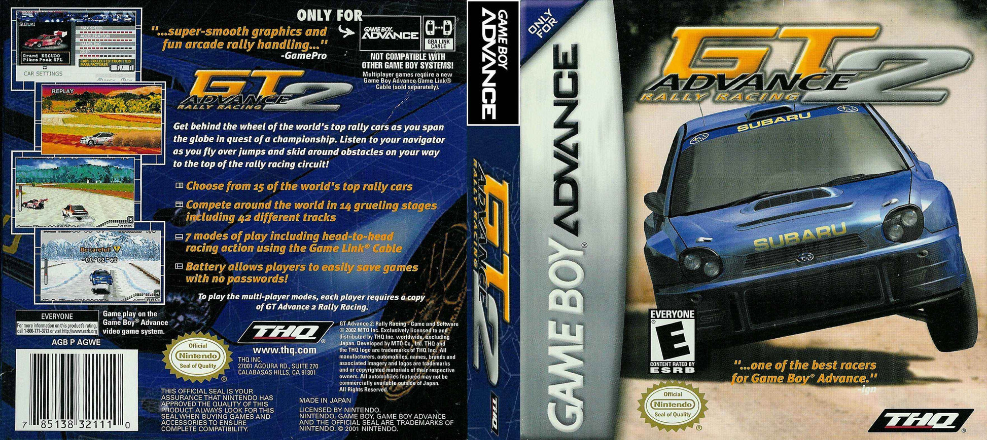 GT Advance 2 Rally Racing Cover Art - WOI Solutions