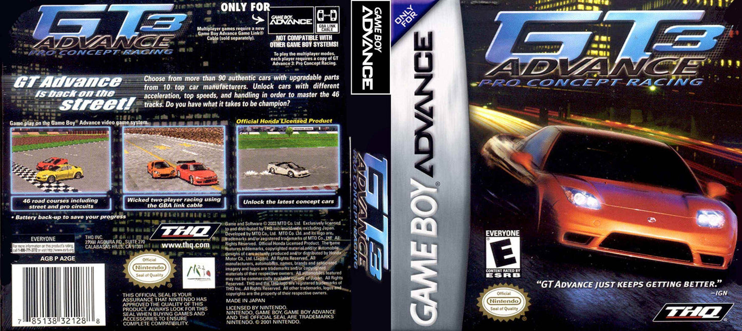 GT Advance 3 Pro Concept Racing Cover Art - WOI Solutions