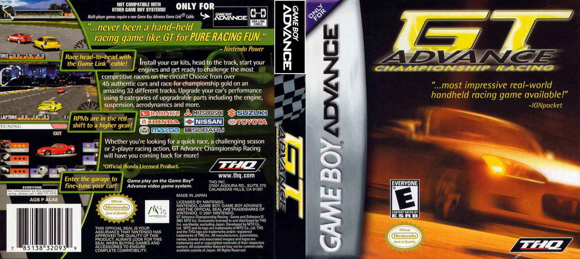 GT Advance Championship Racing Cover Art - WOI Solutions