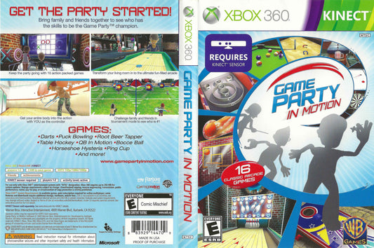Game Party In Motion Cover Art - WOI Solutions