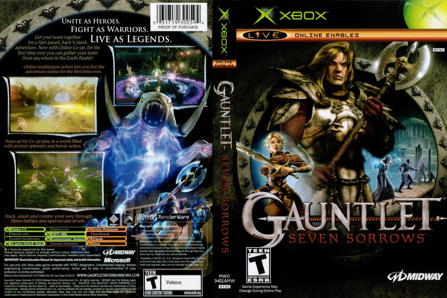 Gauntlet Seven Sorrows Cover Art - WOI Solutions