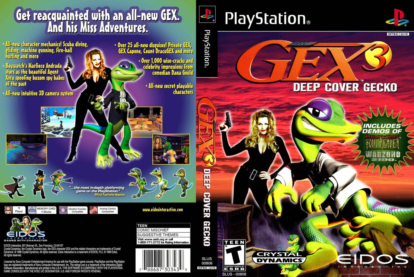 Gex 3 Deep Cover Gecko Cover Art - WOI Solutions
