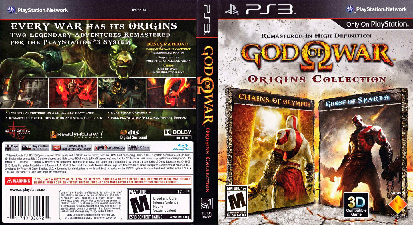 God of War Origins Collection Cover Art - WOI Solutions