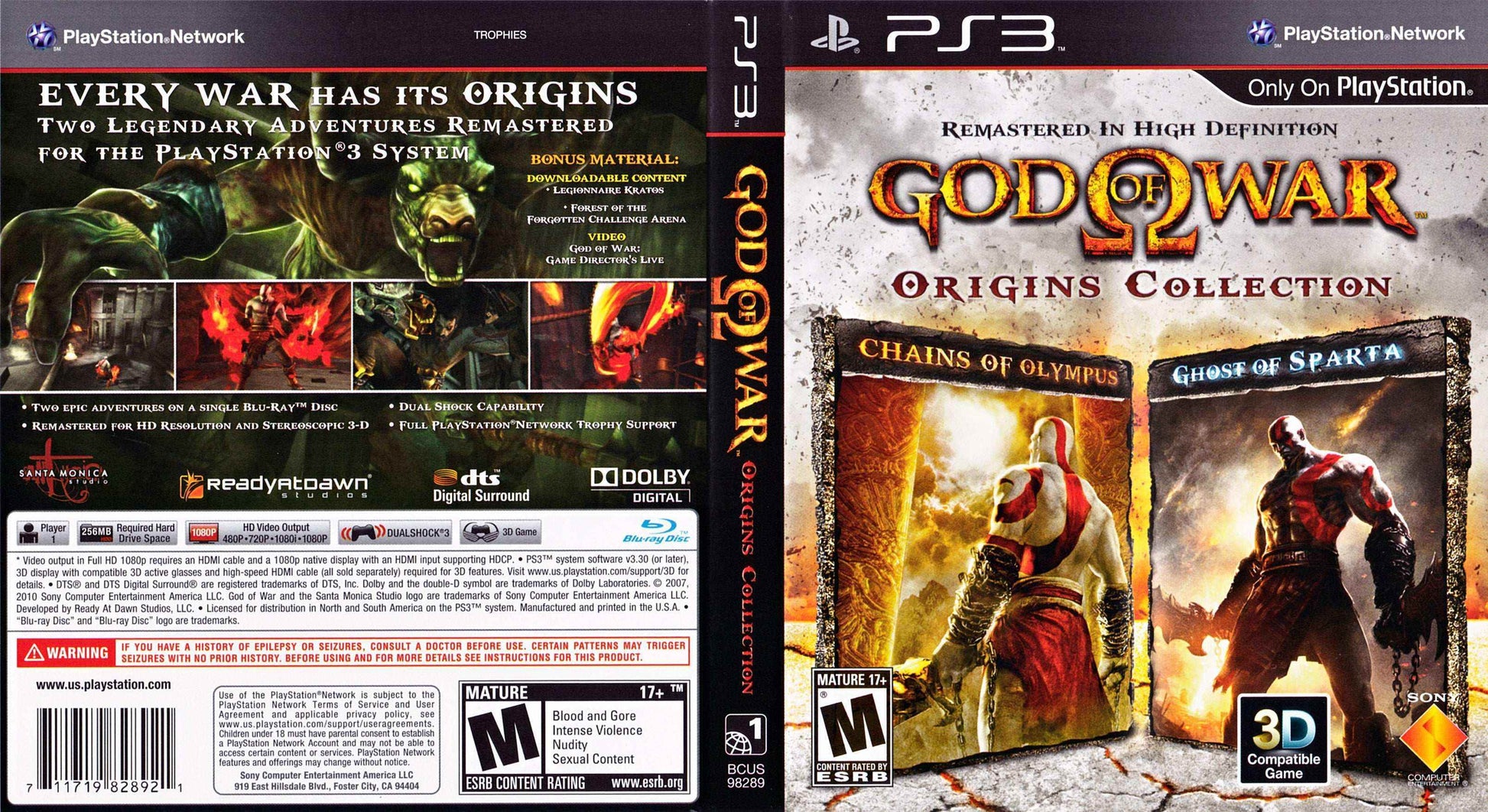 God of War Origins Collection Cover Art - WOI Solutions