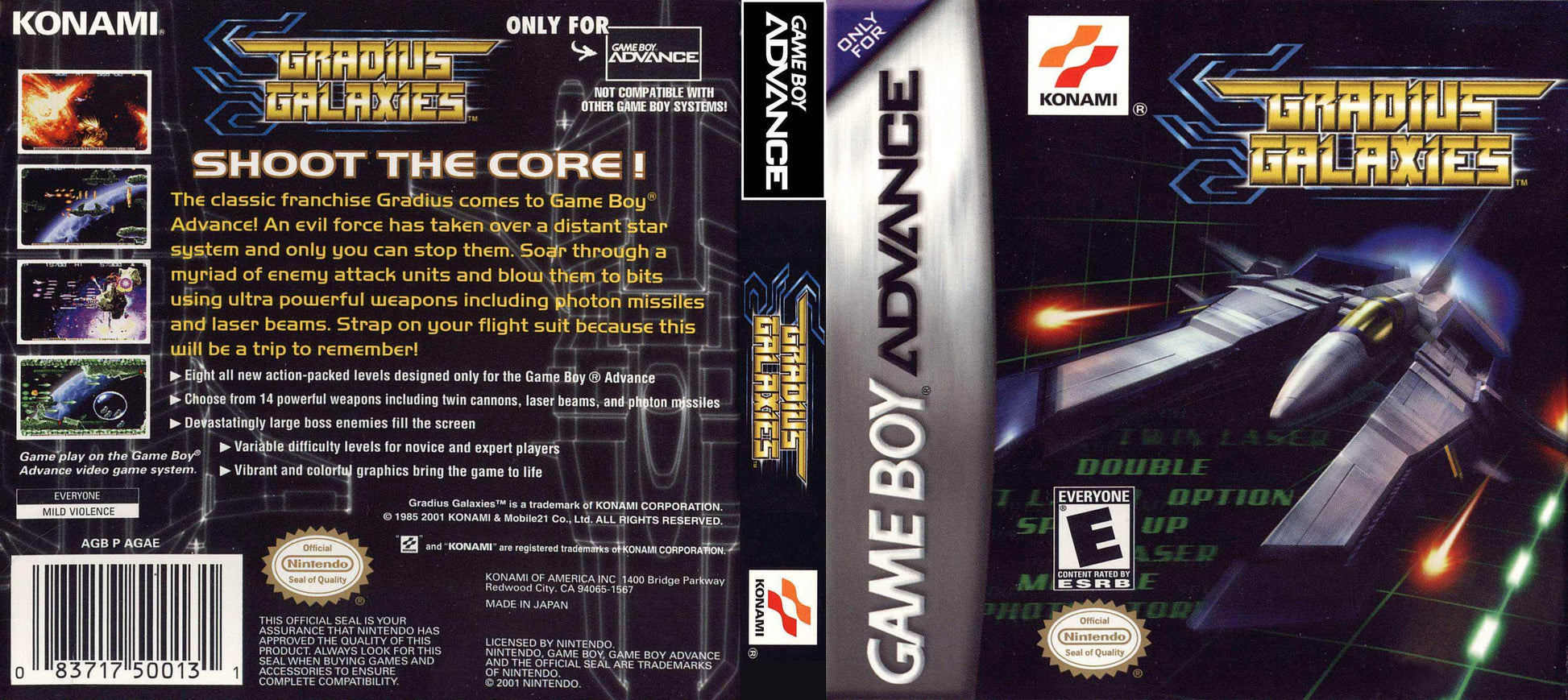 Gradius Galaxies Cover Art - WOI Solutions