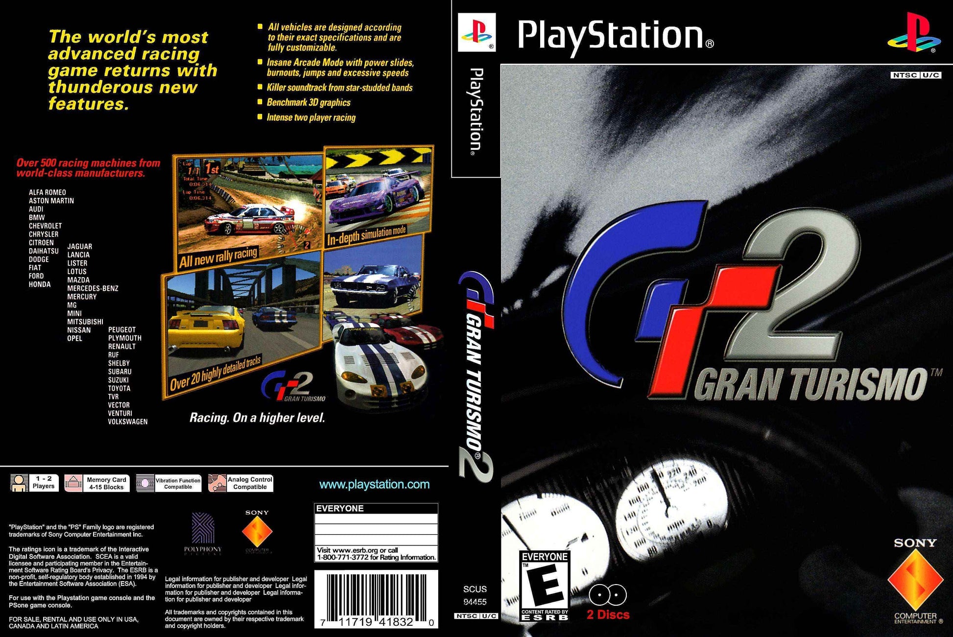 Gran Turismo 2 Cover Art - WOI Solutions