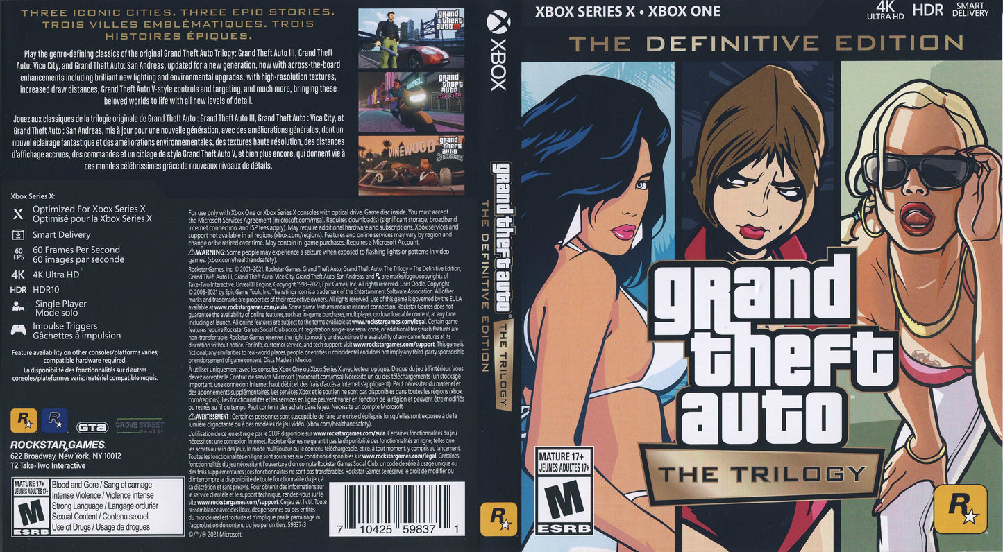 Grand Theft Auto the Trilogy The Definitive Edition